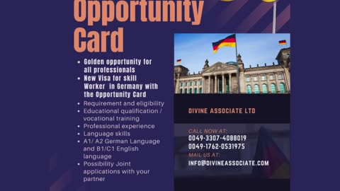 Germany Skilled Worker Opportunity with Divine Associates Ltd