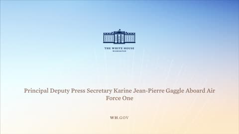 5-19-21 Principal Deputy Press Secretary Karine Jean-Pierre Gaggle Aboard Air Force One