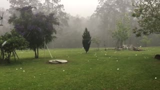 Giant Hail Come Crashing Down