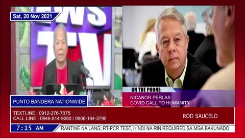 Radyo Bandera Palawan - Interview with Nick Perlas (Nov. 20, 2021)