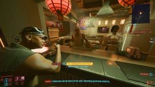 Cyberpunk 2077 - NPC Eating Invisible Food Bug