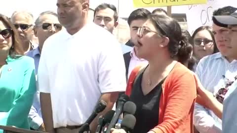 Rashida Tlaib loses composure while engaging with protesters