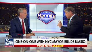 Bill de Blasio and Sean Hannity talk illegal immigration