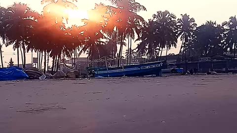 Morning sun at Goa beach #viral #trending #sunrise #shorts #videos #funny