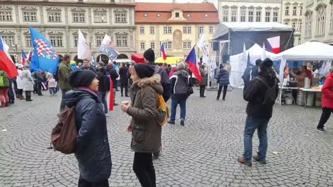 1.2.2022 - Praha - Protest proti přijetí Pandemického zákona