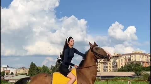 goddess on horseback