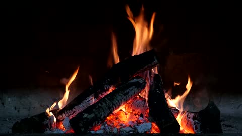 [ASMR] Relaxing crackling fire