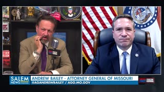 My state is suing New York for persecuting President Trump. AG Andrew Bailey with Sebastian Gorka