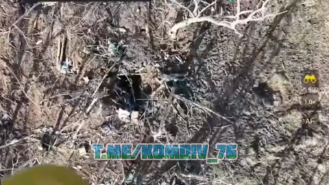 Drone Covers AFU Positions in Zaporizhzhia