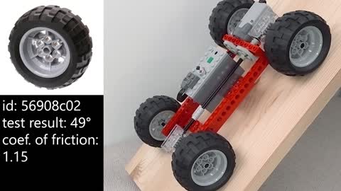 33 best lego wheels on a wooden slide