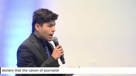 College Freshman Calls Out Stelter for CNN Fake News