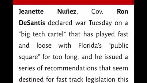 DeSantis UNLEASHES On Tech Tyranny ! ‼️