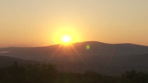 Sunrise in the Carpathians