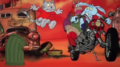 Fritz the Cat c. 1972 : Animation takes an interesting turn