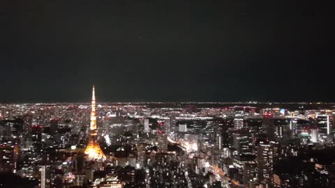 a night scene in tokyo