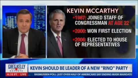 Greg Kelly: Kevin McCarthy Is a Swamp Snake - Don't Like Him - In Moment of Crisis He Wet His Pants"