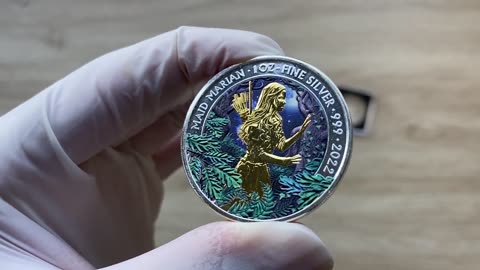 MAID MARIAN Rise of Legends 1 Oz Silver Coin 2£ United Kingdom 2022