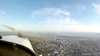 Disk shaped clouds over Oakland