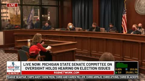 Witness #17 testifies at Michigan House Oversight Committee hearing on 2020 Election. Dec. 2, 2020.