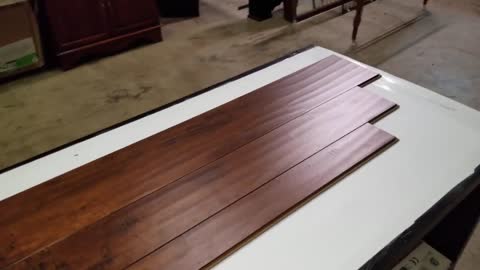 Flooring Cognac Maple Engineered HDF UniClic Hardwood Over $2 Less Expensive Versus Home Depot