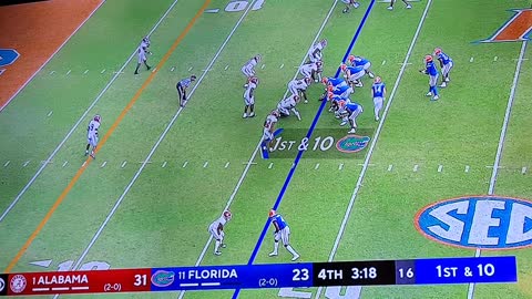 Alabama vs Florida Florida goes for 2