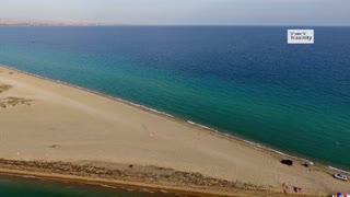 Drone en Grecia capta magnífica filmación de un barco hundido