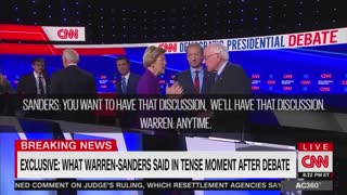 Elizabeth Warren confronts Bernie Sanders