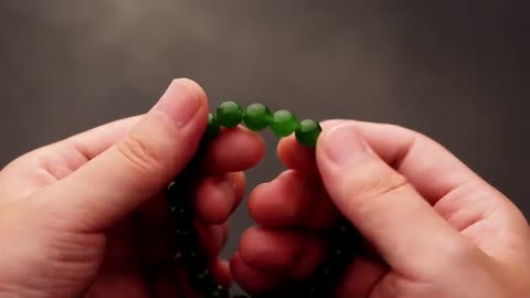 Natural Crystal Green Jade Bead Bracelet - Bring Good Luck Wealth Prosperity