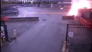 Video of car explosion at border checkpoint in Niagara Falls