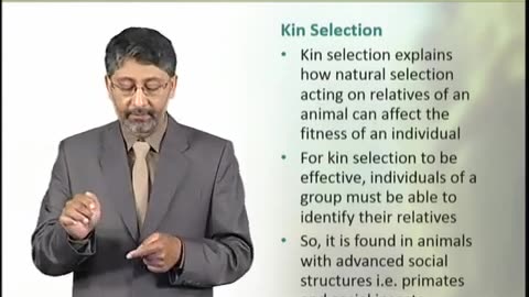 Kin Selection and Inclusive Fitness ｜ Animal Physiology and Behavior (Theory) ｜ ZOO502T_Topic262