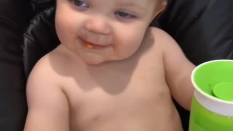 Baby girls love food and drinks - Adorable videos