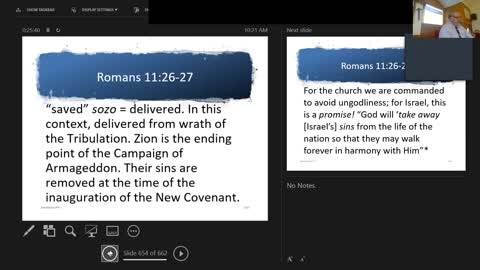 Sunday October 10,2021 Revelation: The Sinlessness of Israel’s remnant in the coming kingdom