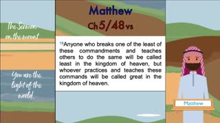 Matthew Chapter 5 (Beatitudes = blessings; Sermon on the Mount)