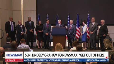 Lindsey Graham yells at Newsmax reporter in Israel