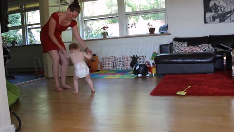 Dancing baby shows off adorable moves