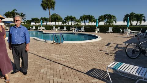 by the pool, Leisureville, Boynton Beach, Florida