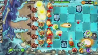 Plants vs Zombies 2 Frostbite Caves - Day 24