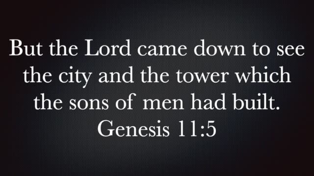 Genesis 11:1-5 PODCAST
