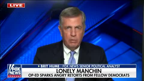 Brit Hume warns if Dems continue attacks on Manchin he could switch to GOP