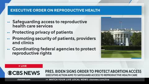 President Biden signs executive order to protect abortion access