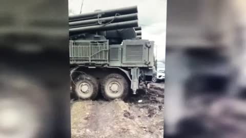 Russian pantsir s1 under the control of the Ukrainian army