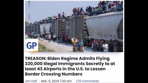 Treason - Obiden is secretly flying in illegals