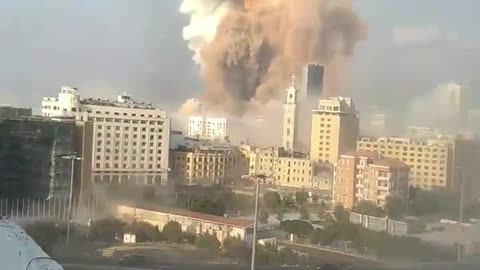 Beirut Explosion Angle 2 - August 4, 2020