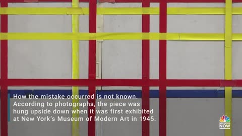 This Mondrian Artwork Has Been Hung Upside Down Since 1945