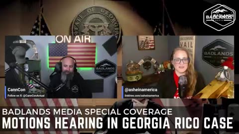 Badlands Media Special Coverage - Motions Hearing in Georgia RICO Case