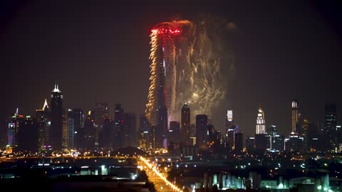 Burj khalifa Night View