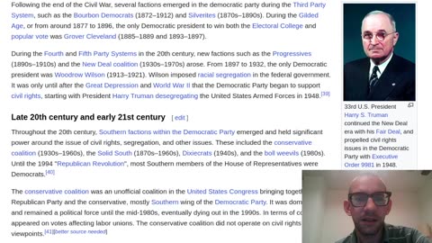 Summarizing Democratic Party factions