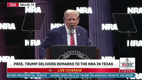 (Full Speech) President Trump Headlines the 153rd Annual NRA Meeting Dallas, TX - 5-18-24