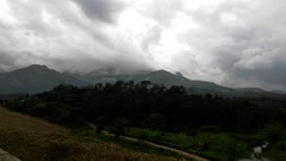 Beautiful Time lapse of Clouds and Mountains in Wayanad.