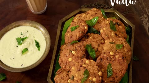 Masala Vada I South Indian Vada Recipe I Paruppu Vadai ITea Time Snacks IVada Recipe I Street Food